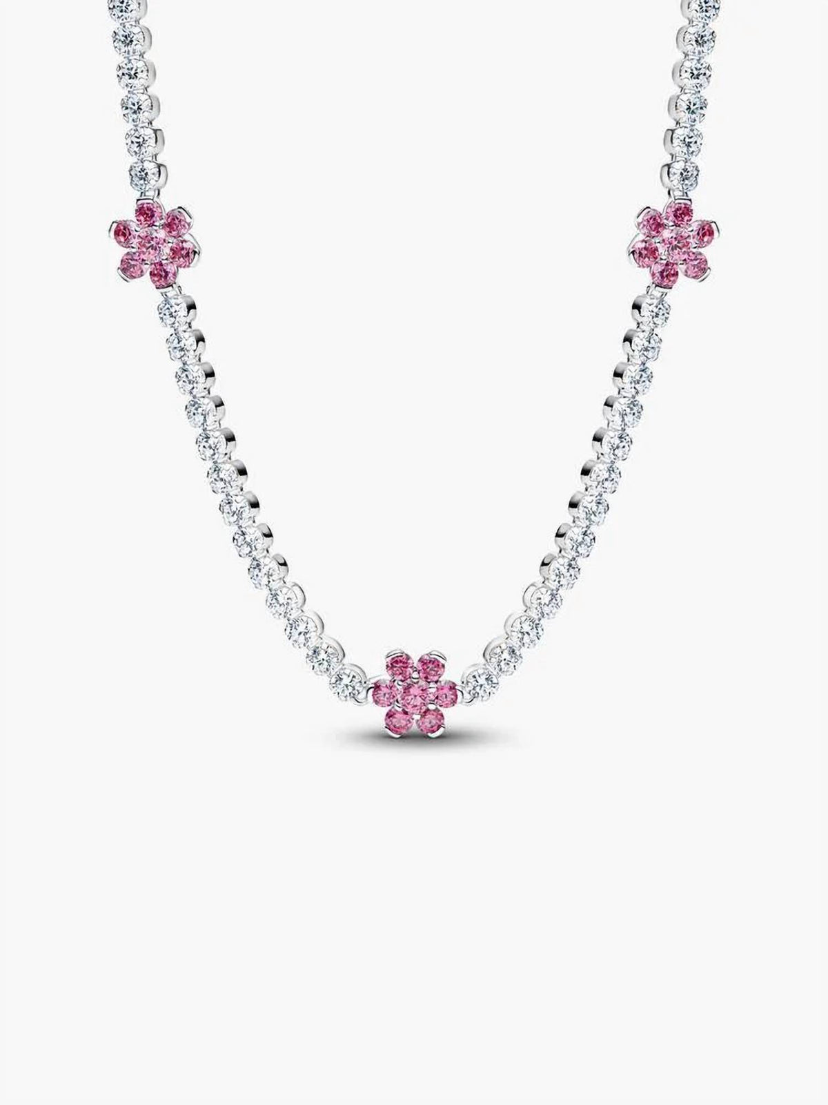 Pandora - Flower Tennis Necklace