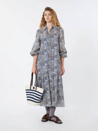 Weekend Max Mara - Voile Patterned Long Shirt Dress