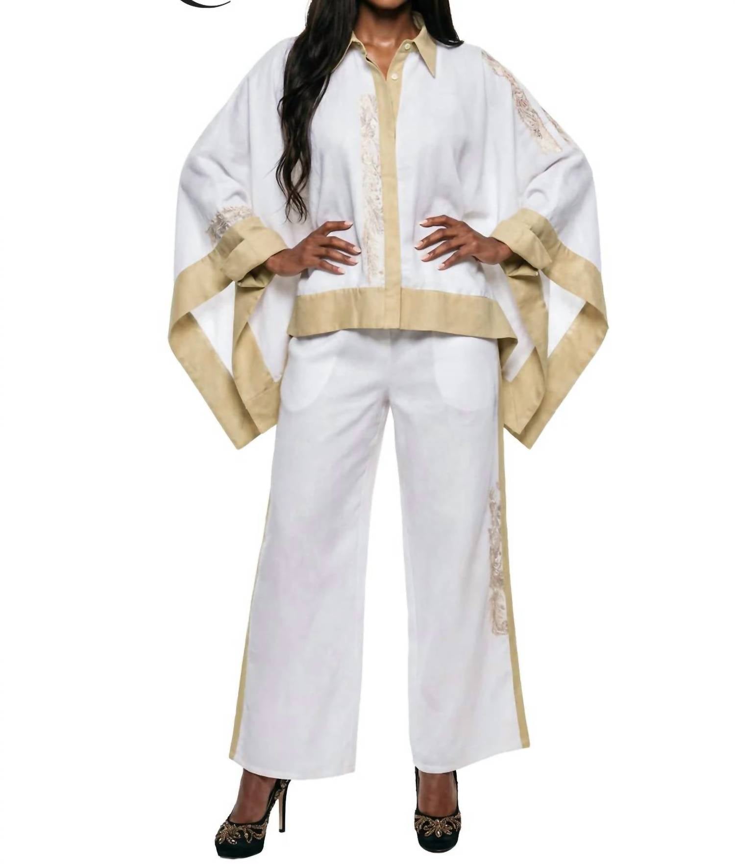 Lisa Rene - 2 Piece Tunic & Pant Set
