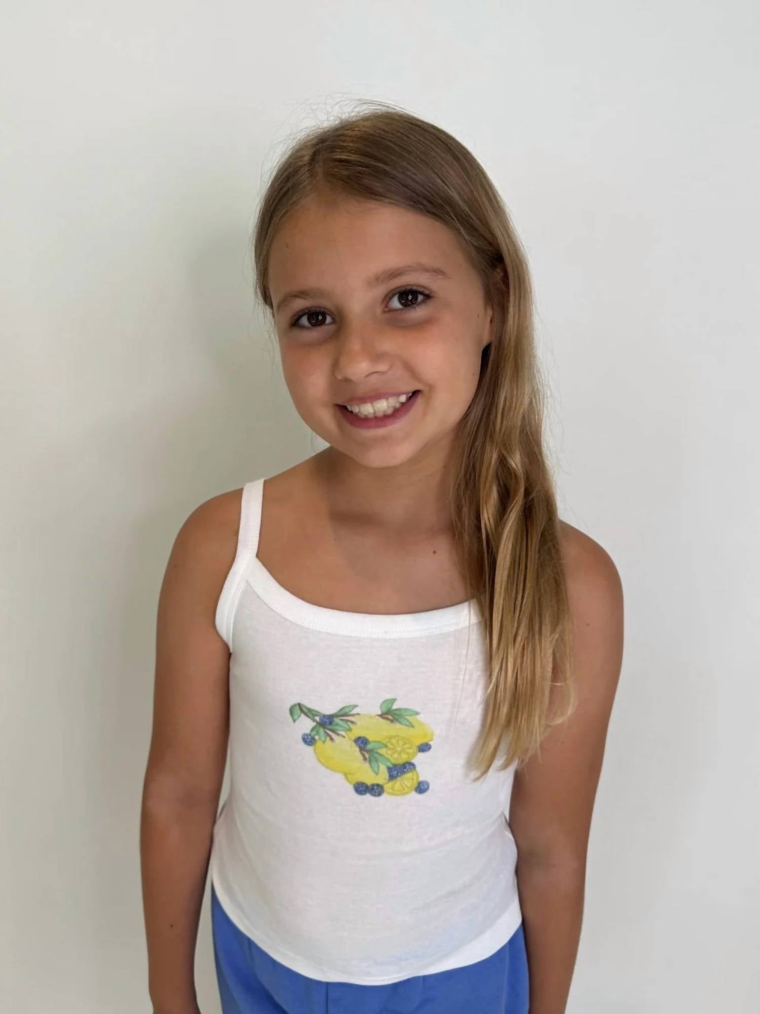 Katie J Nyc - Girls Lemon Graphic Tank Top