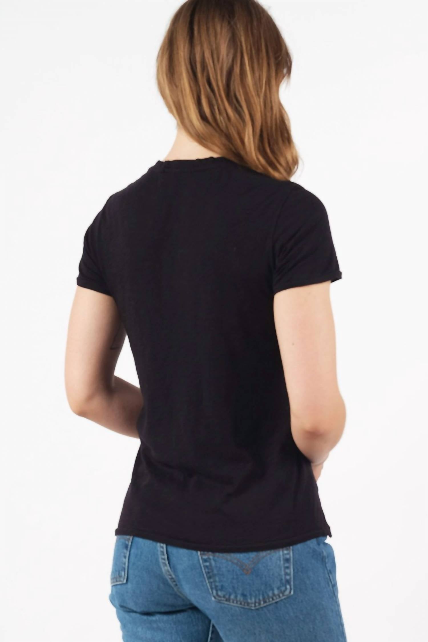 Stateside - Supima Slub Jersey Short Sleeve V Neck Tee