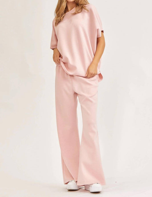 Dear Scarlett - Poncho Top And Bell Bottom Modal Set