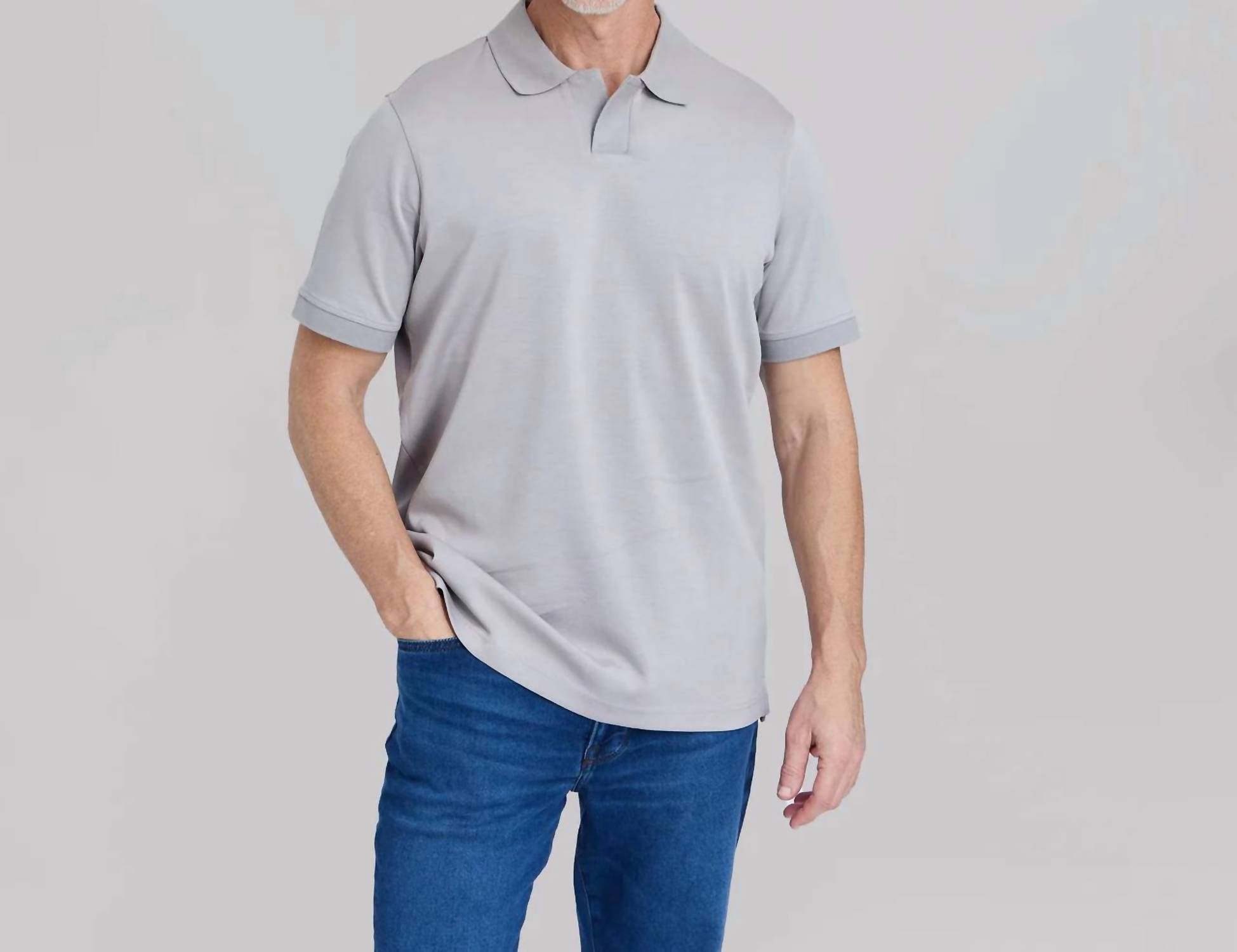 Rye51 - Yates Sand Washed Double Knit Short Sleeve Polo