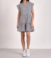 Elan - Seersucker Babydoll Dress
