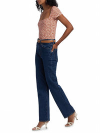 Reformation - Bardot Floral Square Neck Top