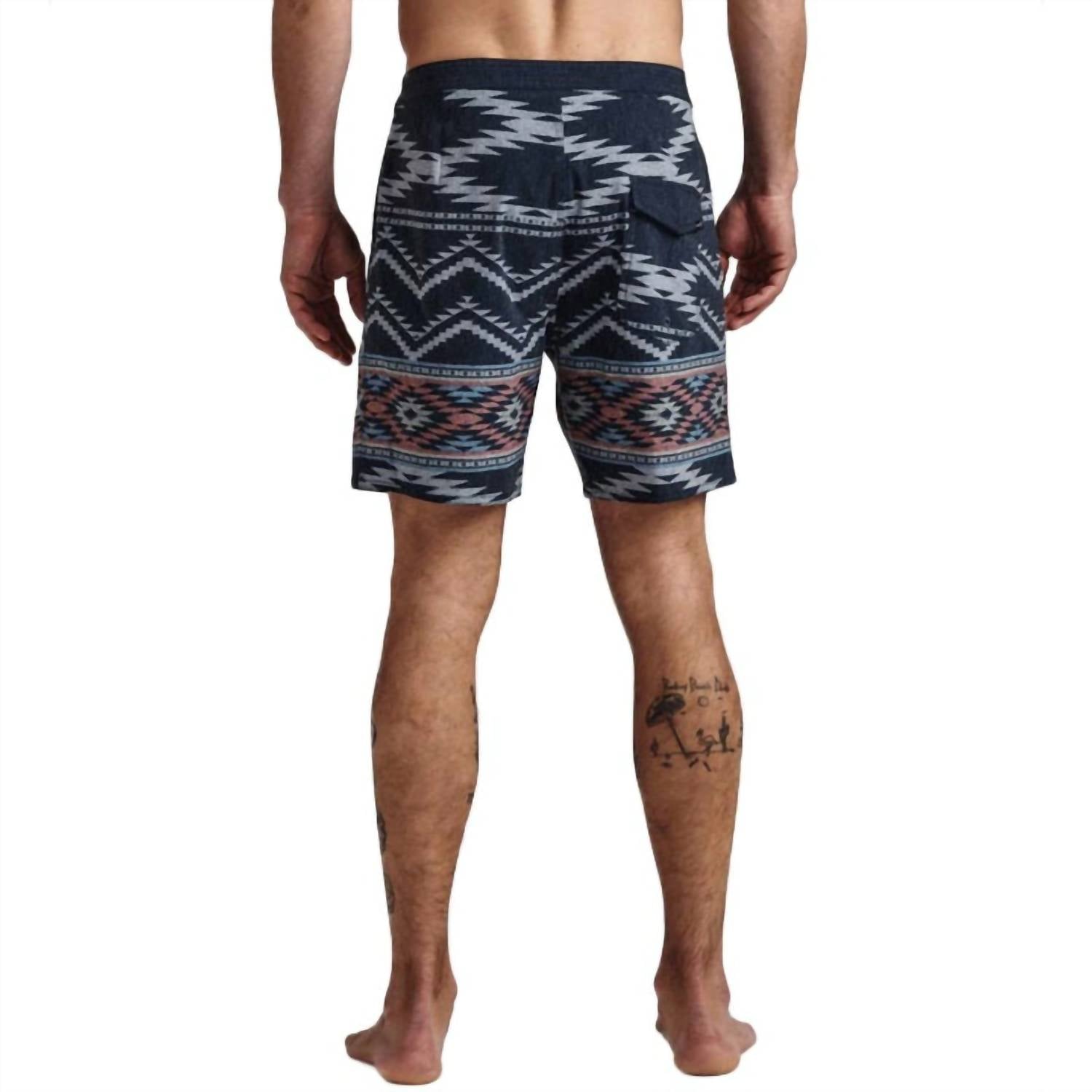 ROARK Chiller Bahia Boardshort in dark navy - men's swimwear - detail view