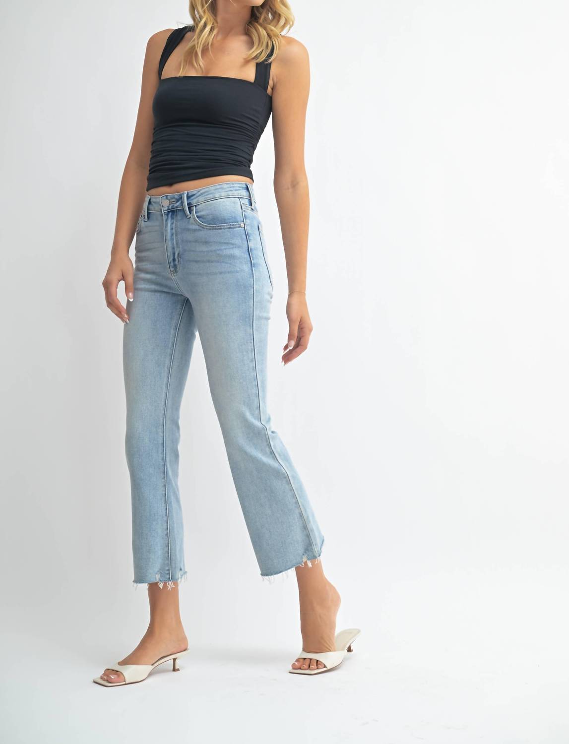 Jbd. - Shayna Mid Rise Crop Flare Jeans