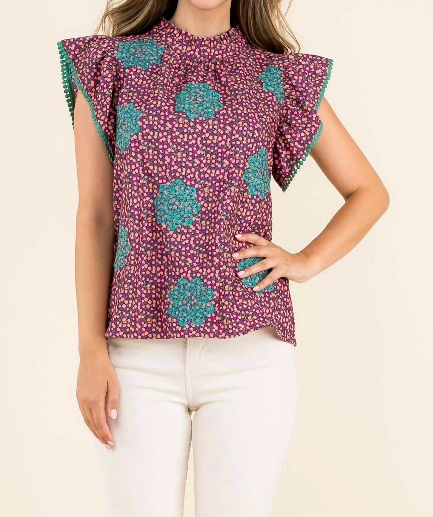Thml - Twists & Turns Flutter Sleeve Top