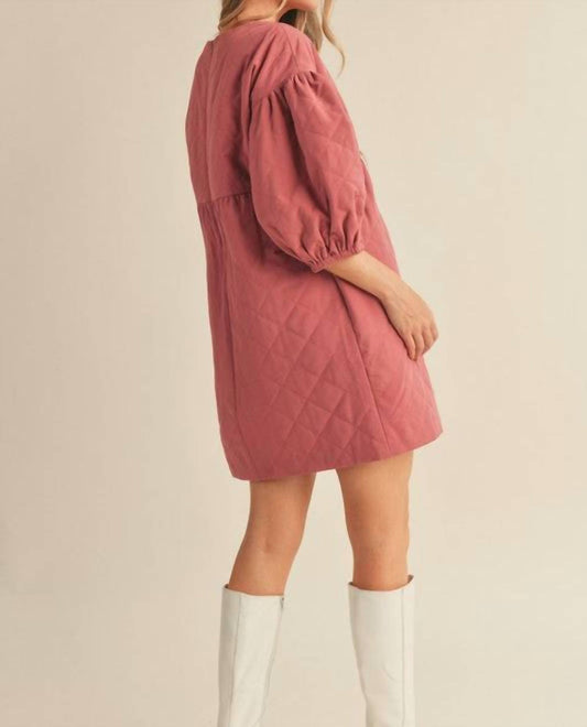 &Merci - Quilted Babydoll Dress