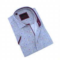 Eight X - Tri-color Paisley Short Sleeve Shirt