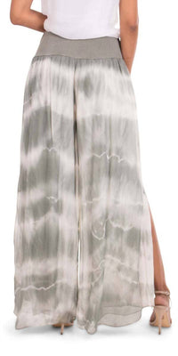 Gigi Moda - Jasmin Tie-dye Slit Wdie Leg Pants