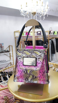 Belle D'Amour Women's The Kiki Handbag in pink gold - women's bag - detail view