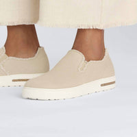 BIRKENSTOCK Women's Bend Slip On Sneakers in sandcastle canvas - women's sneaker - view 4