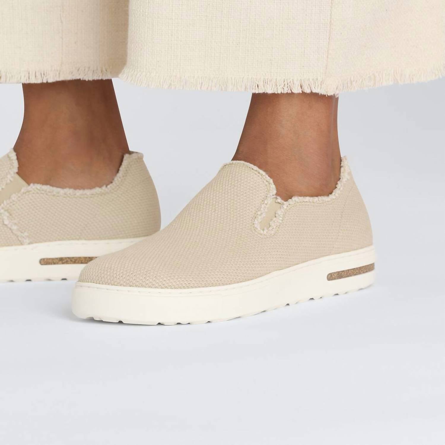 BIRKENSTOCK Women's Bend Slip On Sneakers in sandcastle canvas - women's sneaker - view 4