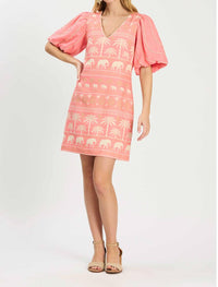 Tyler Boe - Lexi Linen Tropical Mini Dress