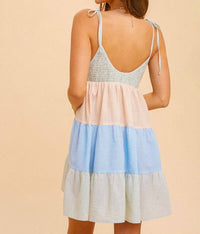 Hem & Thread - Brynn Tiered Seersucker Dress