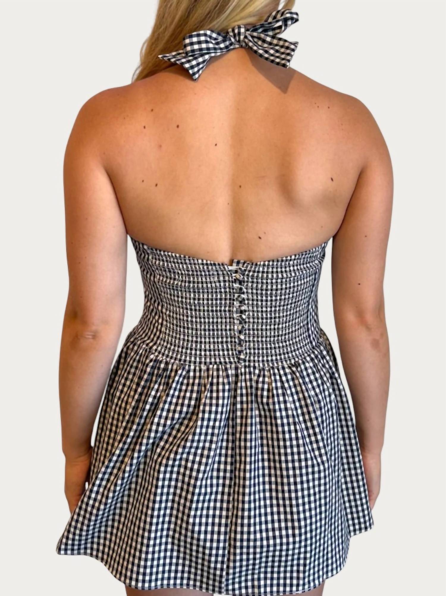Sky To Moon - Check me Out Halter Dress