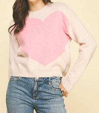 Pinch - Heart Crew Neck Sweater