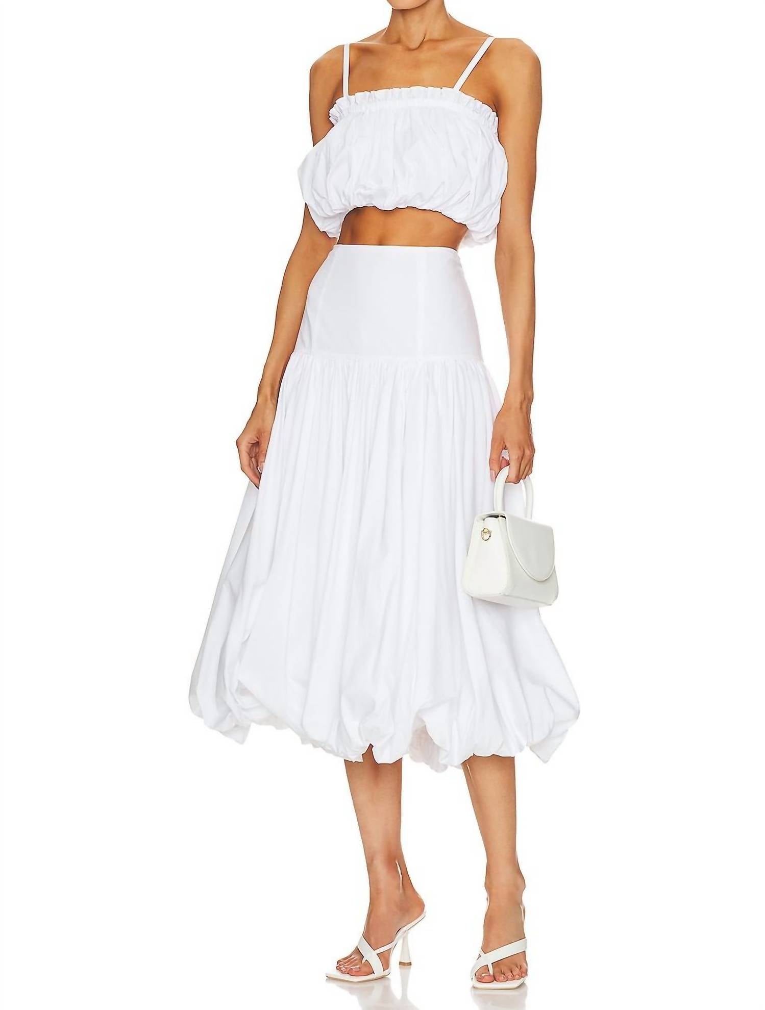 Cinq A Sept - Ivee Crop Puffball Sleeveless Top