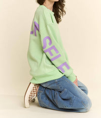 Jade By Jane - Love Yourself Be Yourself Oversized Sweatshirt