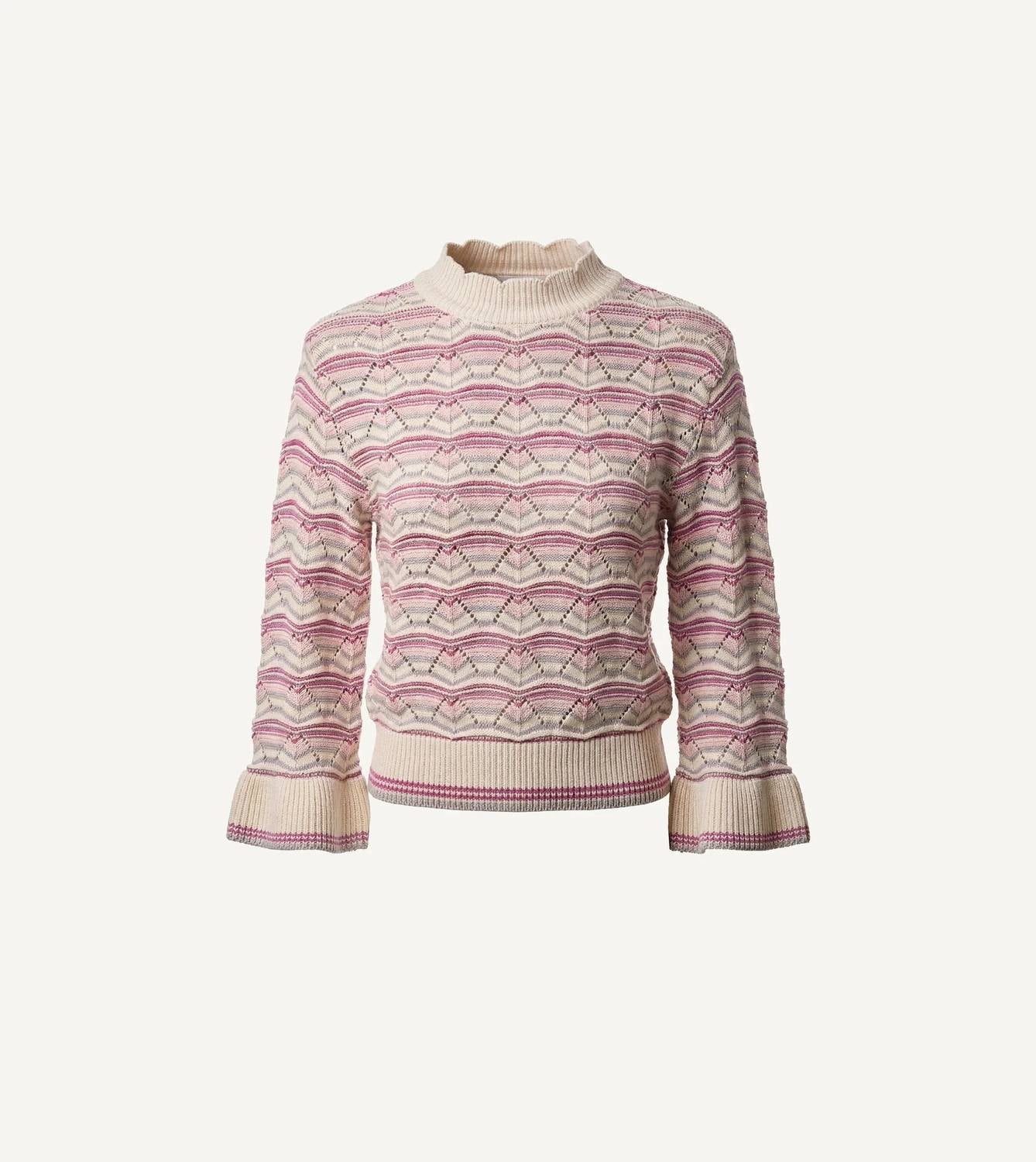 Cleobella Women's Deedee Sweater in ivory multi - women's sweater