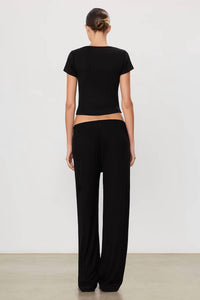 Eterne Lounge Relaxed Pant in black - women's pants - detail view