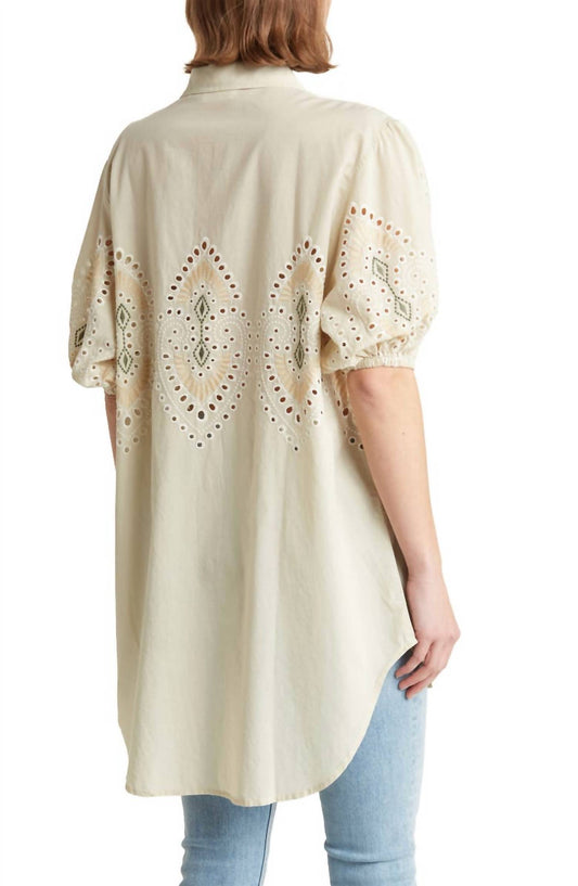 7 For All Mankind - Puff Sleeve Tunic Top