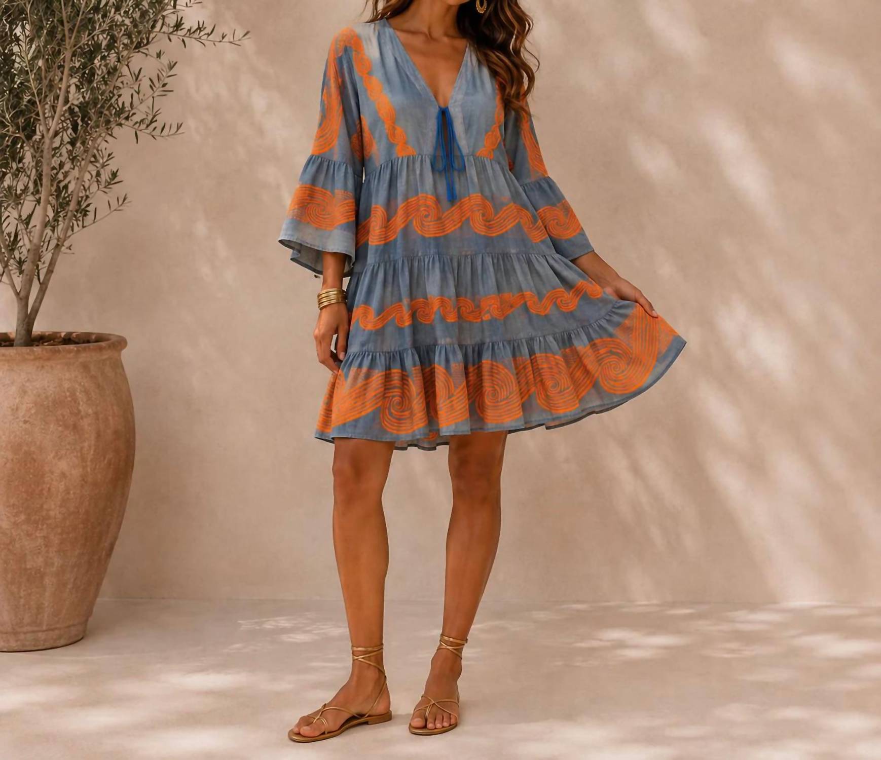 Mystery Resort - Asteria Embroidered Mini Dress