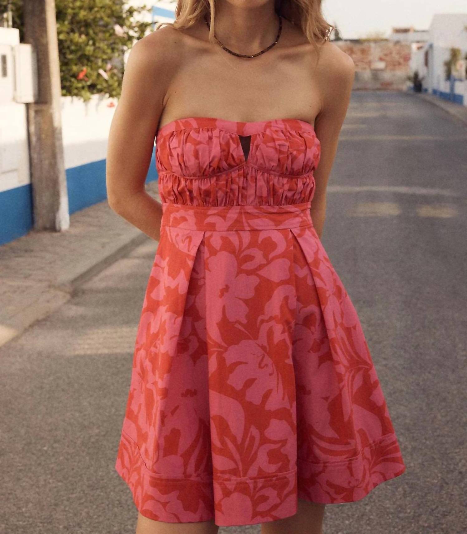 Shona Joy - Antonia Strapless Bustier Mini Dress