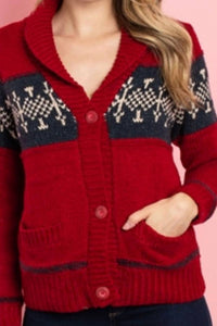 Mintee - Pockets Button Down Sweater