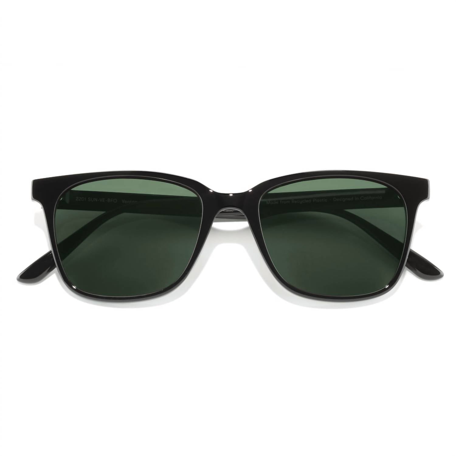 Sunski Women's Ventana Polarized Sunglasses in black forest - women's accessory - detail view