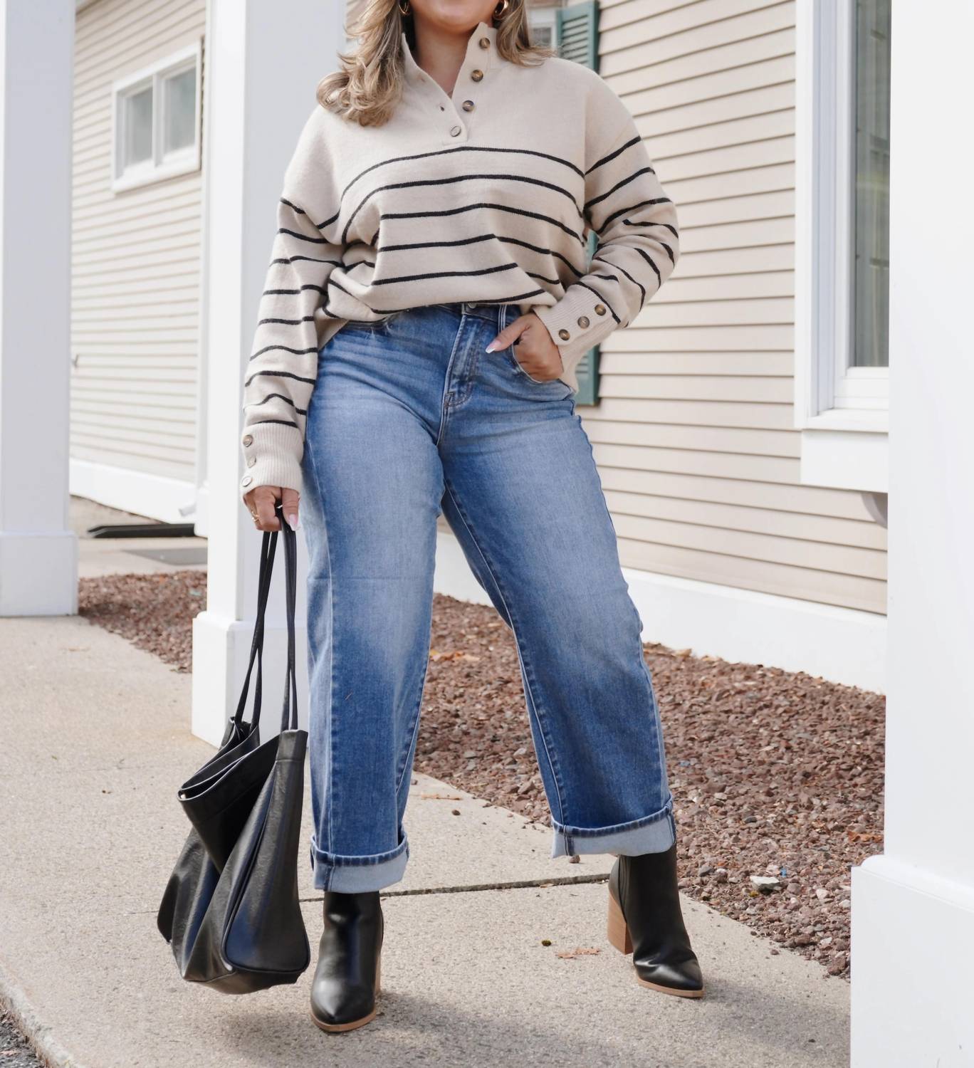 Risen - High Rise Crop Jeans