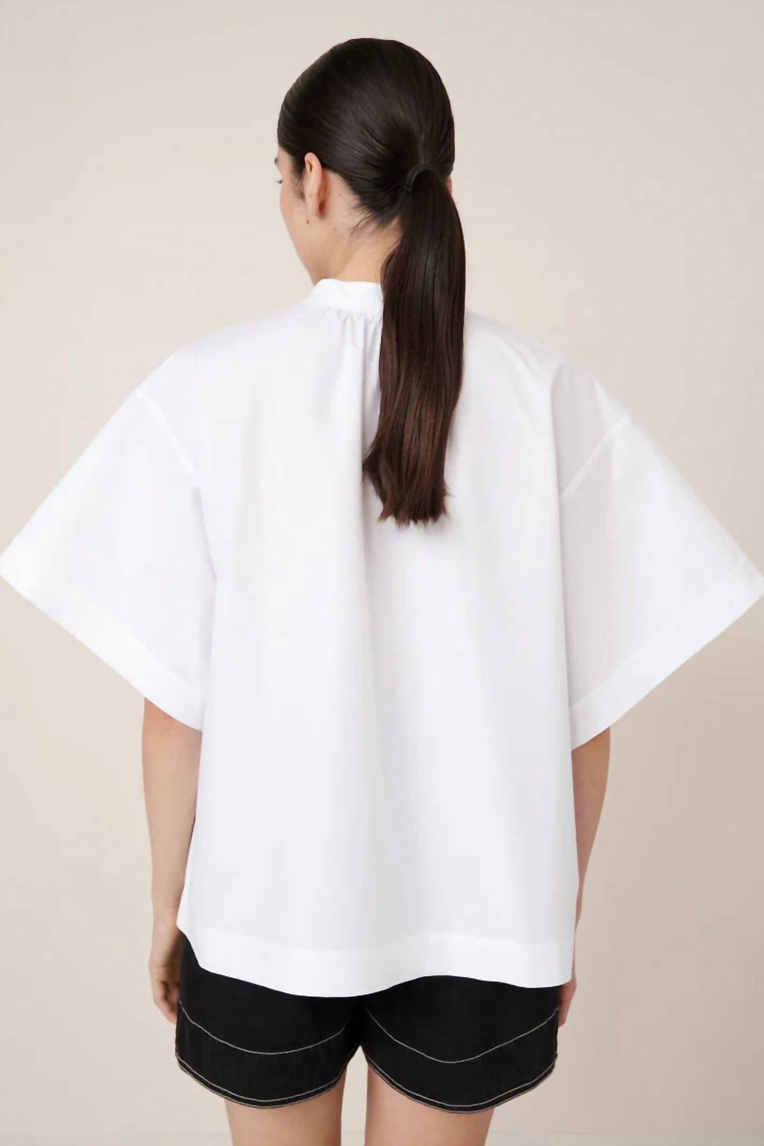 Kowtow Atelier Shirt in white - women's t-shirt - alternate view