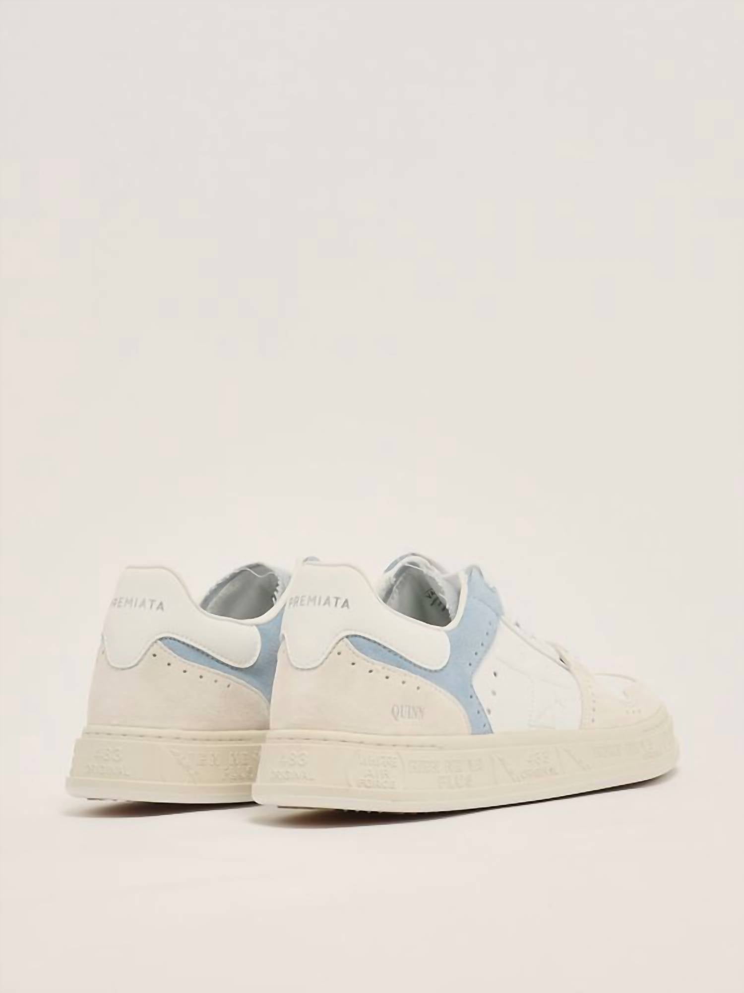 PREMIATA Women's Quinnd Leather Sneaker in white - women's sneaker - alternate view