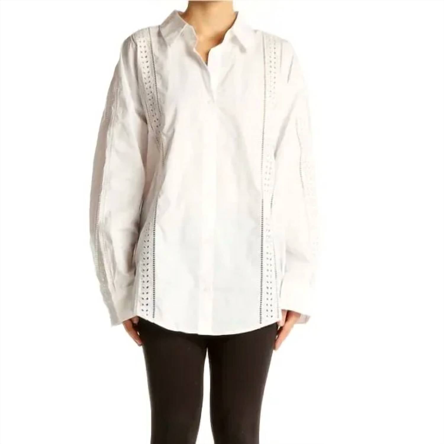 English Factory - Eyelet Cotton Button Up