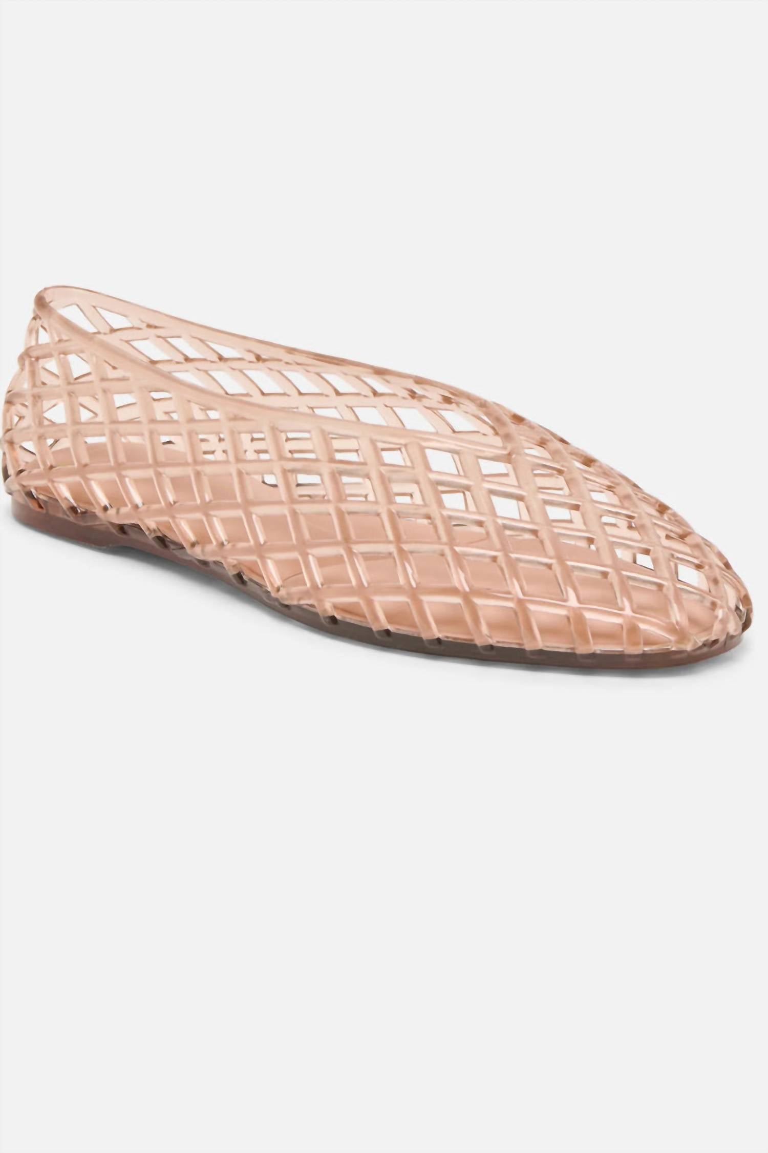 Dolce Vita Women's Jam Ballet Flats in mocha jelly - women's flats - detail view