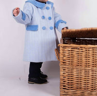 Beau Kid - Herringbone Coat And Hat Set