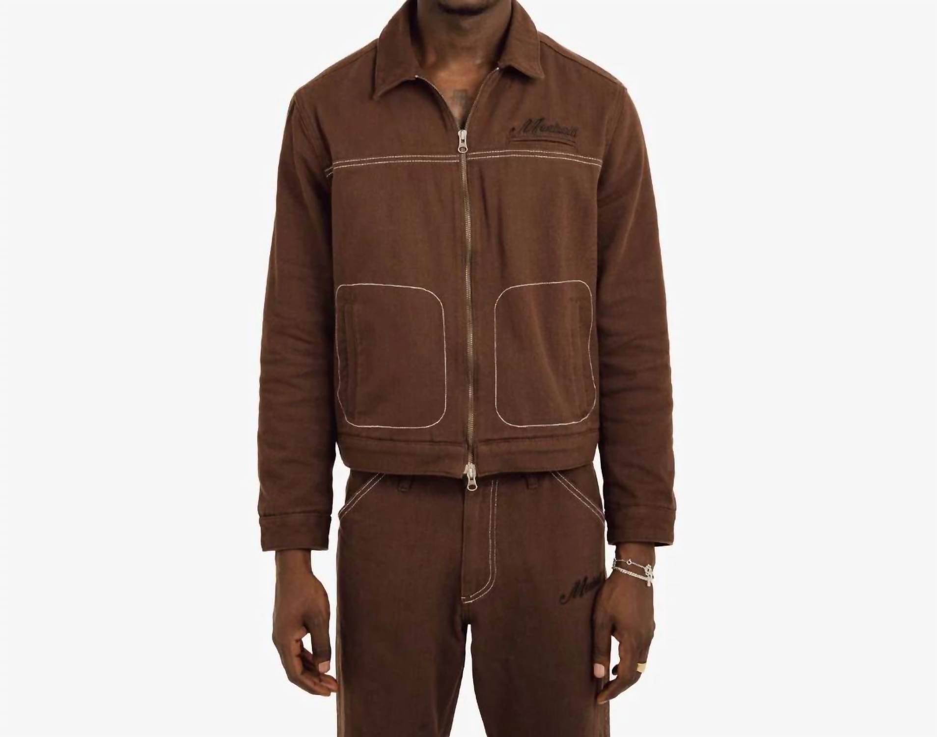 Mechali - Contrast Stitch Worker Jacket