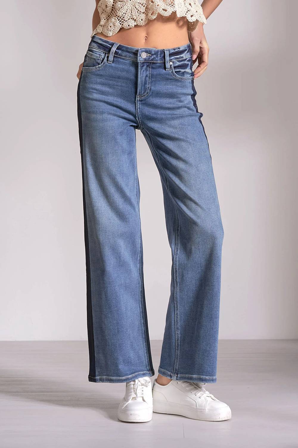 Elan - Track Jeans With Stripe