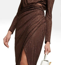 Self-Portrait - Hot Fix Midi Dress