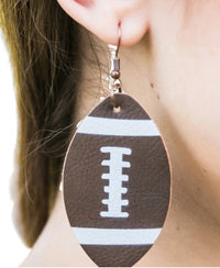 Southern Grace - Women's Football Teardrop Earrings