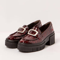 The ART Company Women's 1372 Leather Loafer in bordeaux - women's flats - detail view