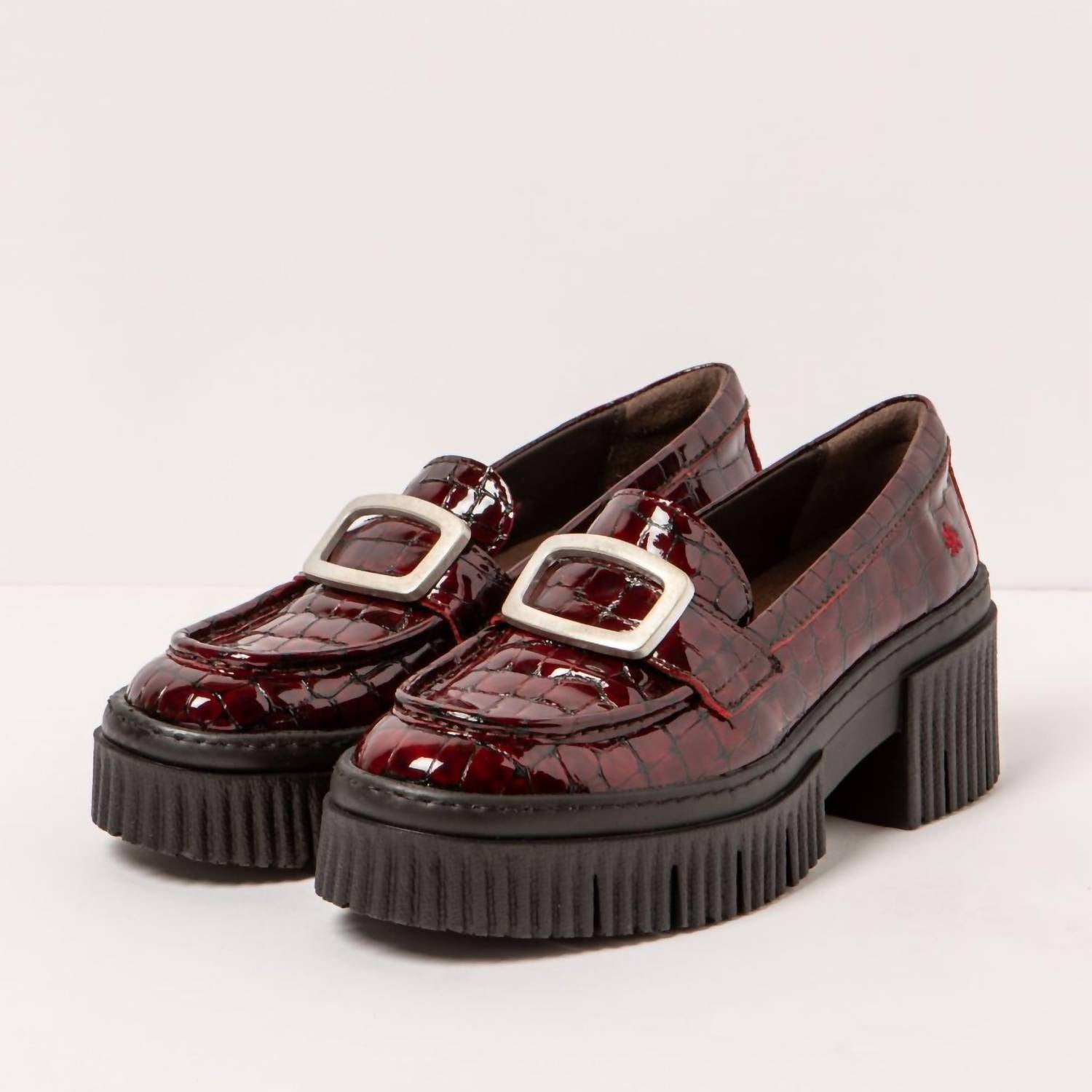 The ART Company Women's 1372 Leather Loafer in bordeaux - women's flats - detail view