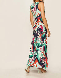 PINCH The Palm Cove Maxi Dress in navy teal - women's dress - alternate view