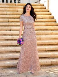 Adrianna Papell - Textured Sequin Gown