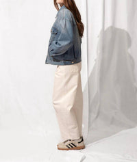 Just Black Denim - Barrel Jeans with Seams