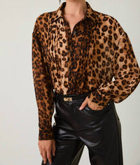 Le Lis - Sydney Leopard Print Blouse