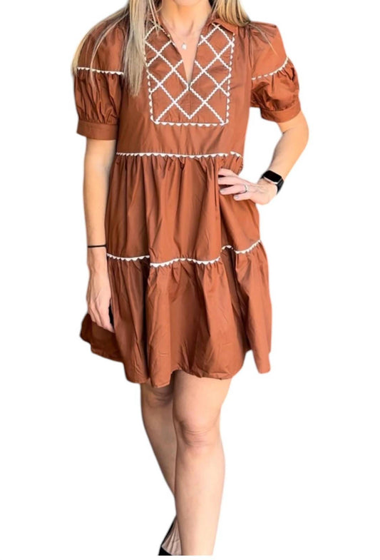 Entro - Scallop Trim Dress