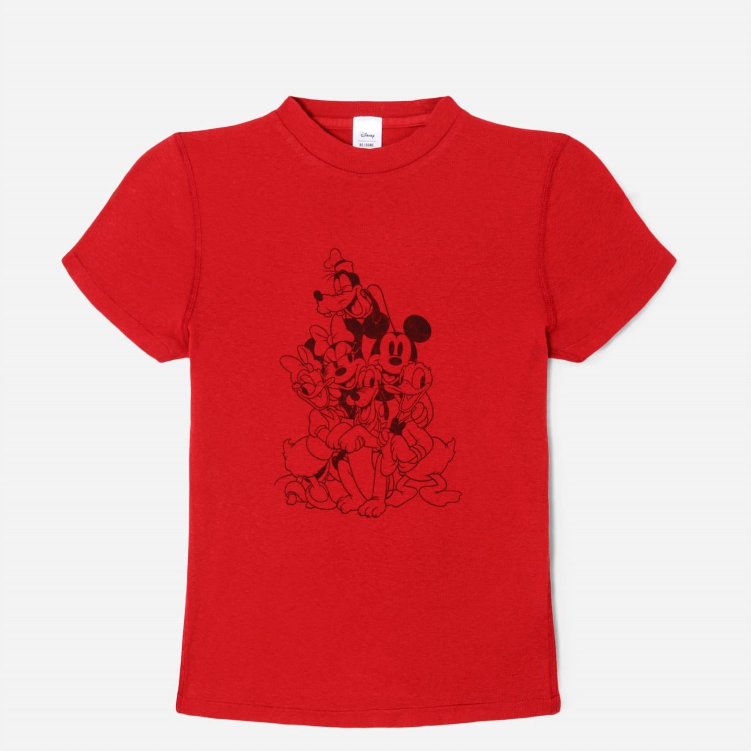 Re/Done - Mickeys Crew 90's Baby Tee