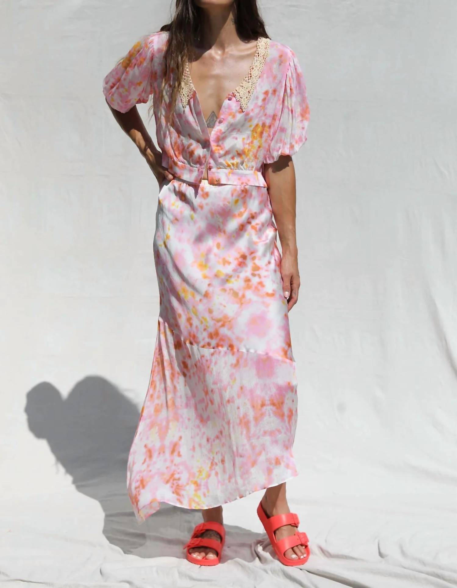 JEN'S PIRATE BOOTY Skydancer Skirt in pink bloom - women's skirt